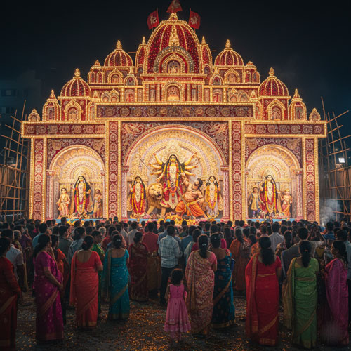 Durga Puja Pandal 3D